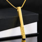 Engraved Bar Necklace
