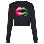 Pink and Green Lips Fleece 2024