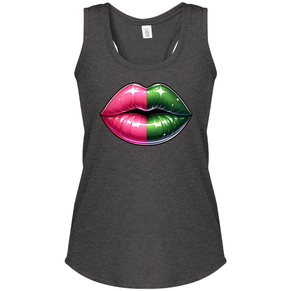 Pink and Green Lips  Tank 2024