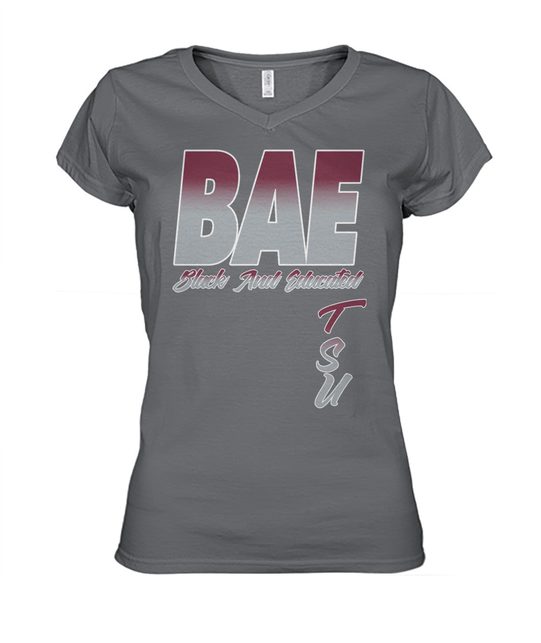 Black And Educated- TSU Edition Women's V-Neck