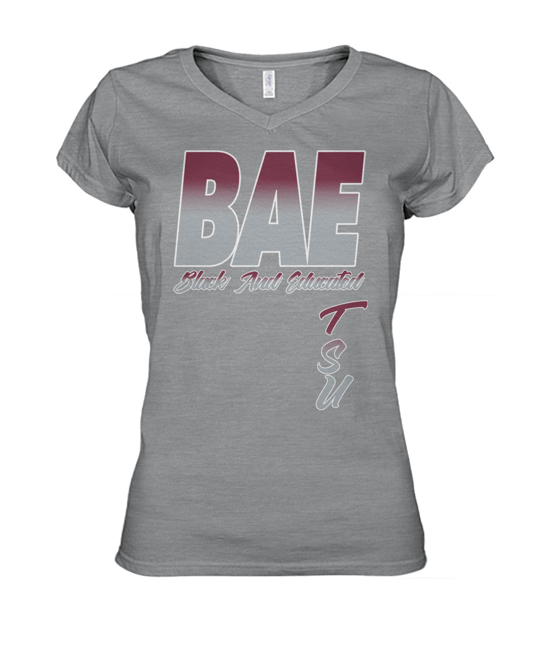 Black And Educated- TSU Edition Women's V-Neck