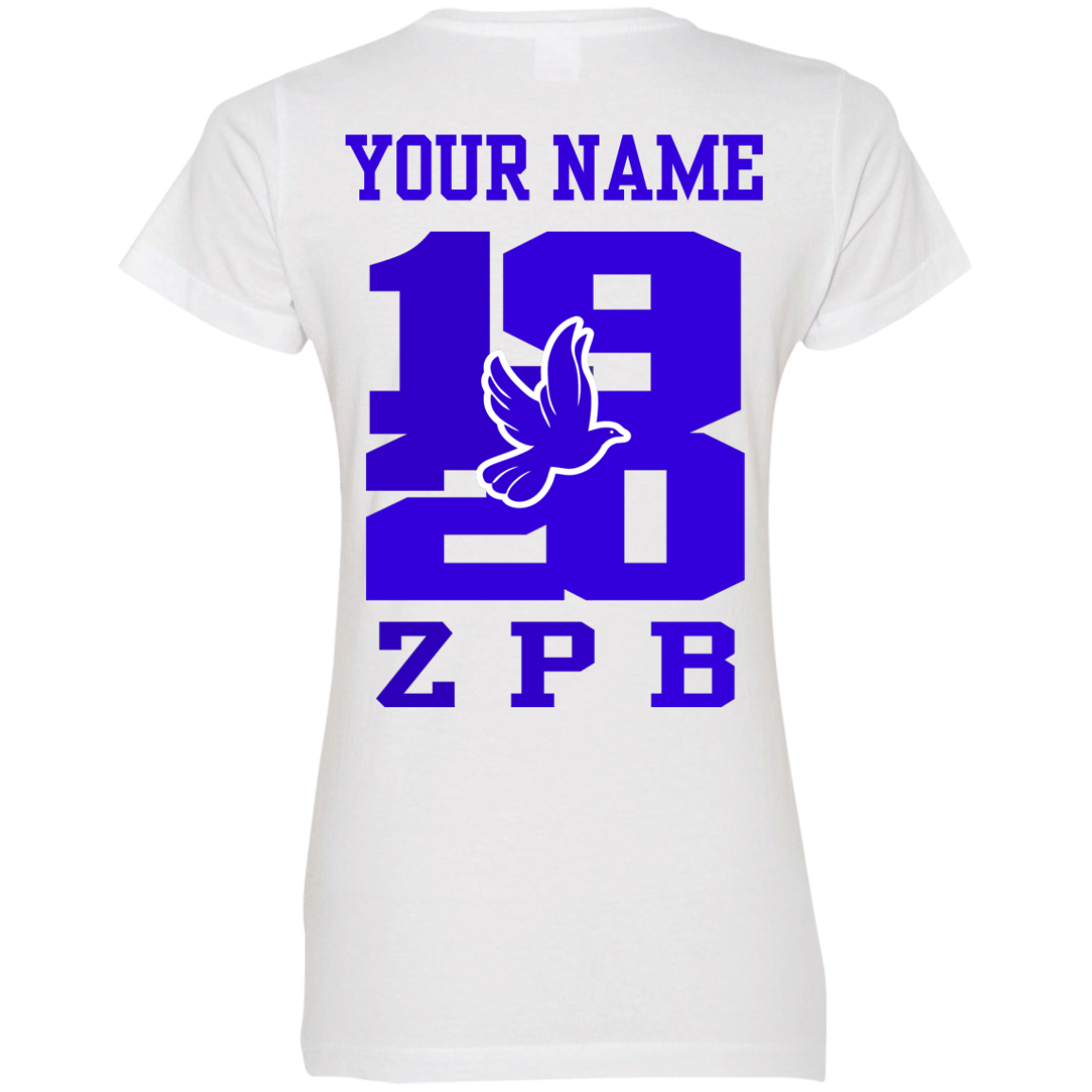 Zeta Phi Beta Custom Name Tee