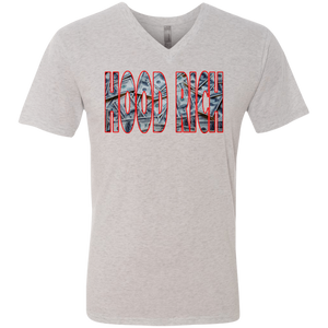 Hood Rich Men's Triblend V-Neck T-Shirt