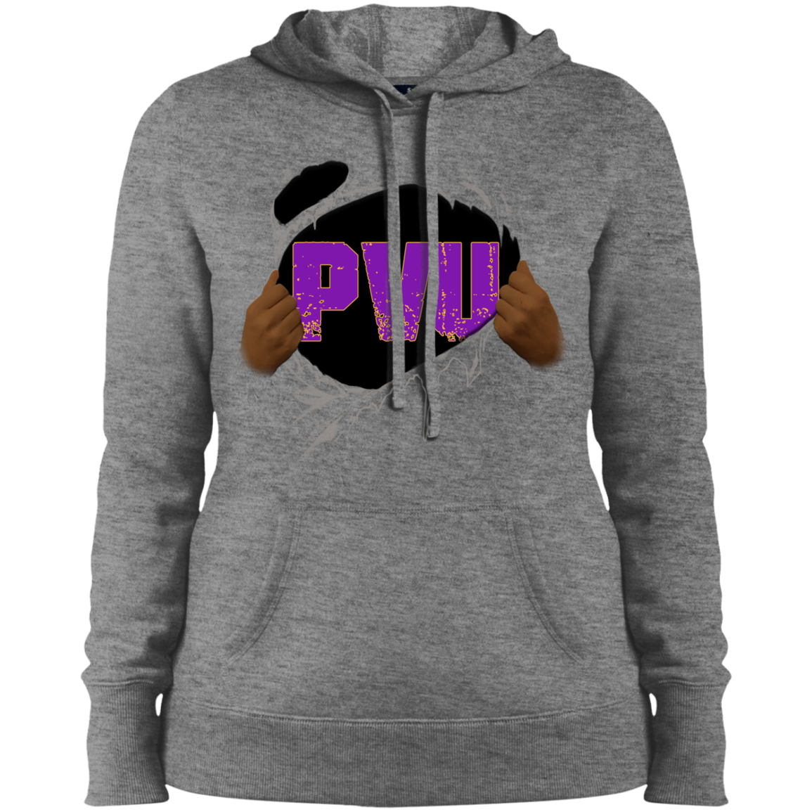 PVU Ripped Hooded Sweatshirt