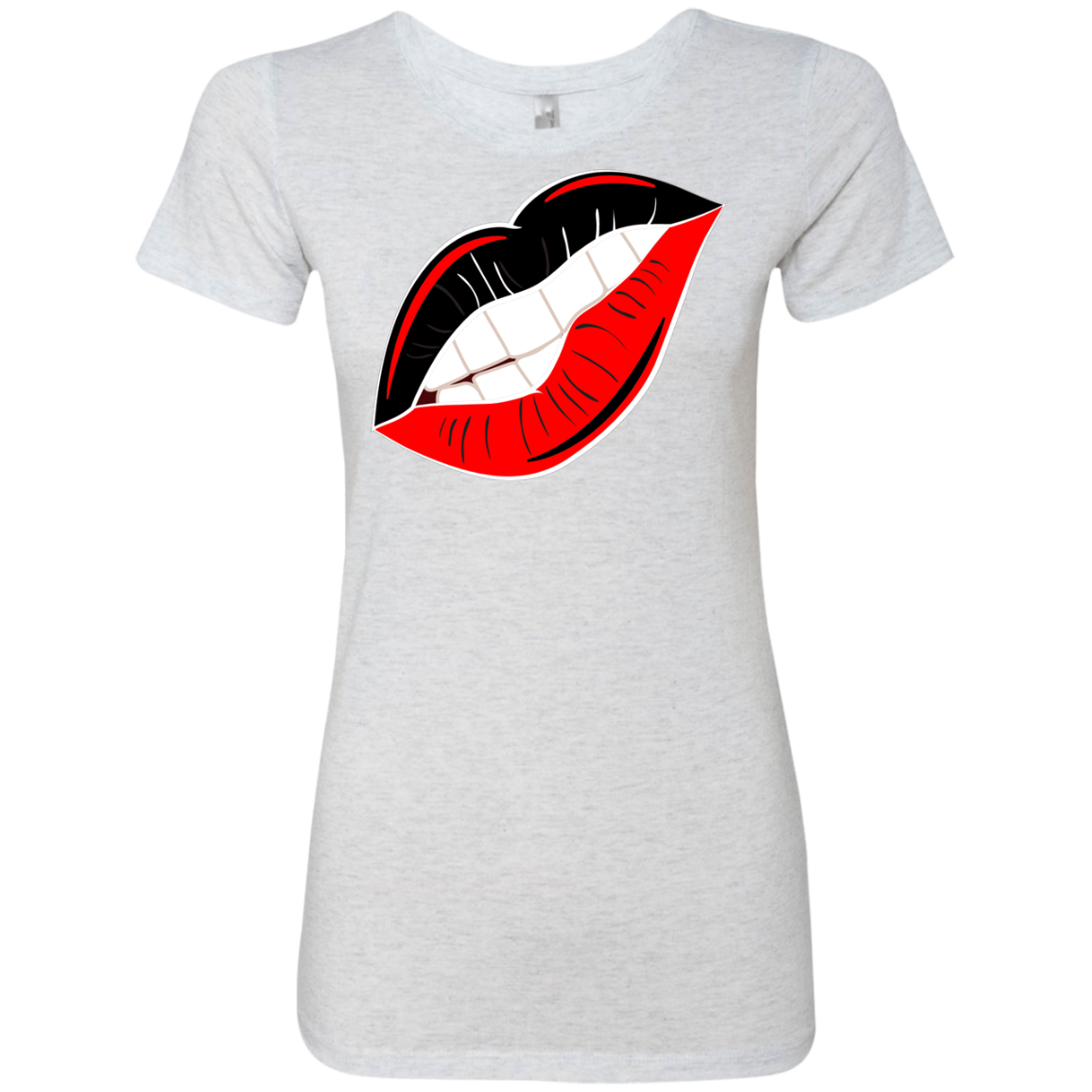Black and Red Lips Extra Slim Fit