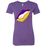 Purple and Gold Womens Fitted Shirt