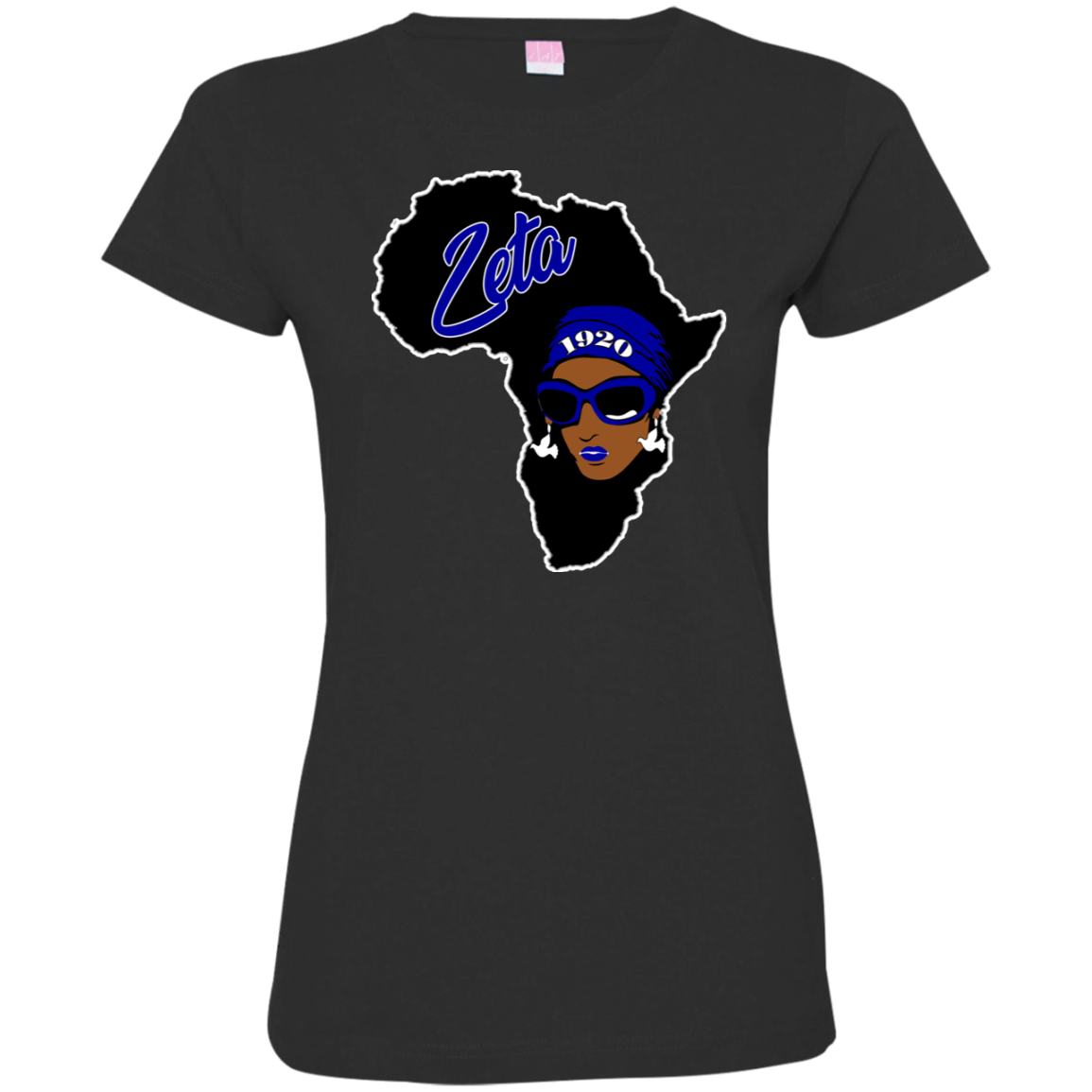 African Zeta Ladies' Fine Jersey T-Shirt