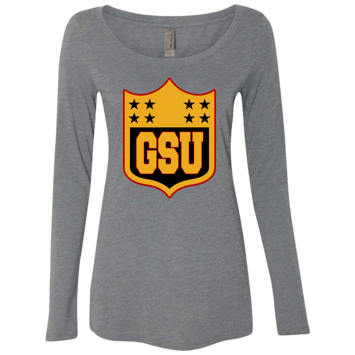 GSU Stars Ladies' Triblend LS Scoop