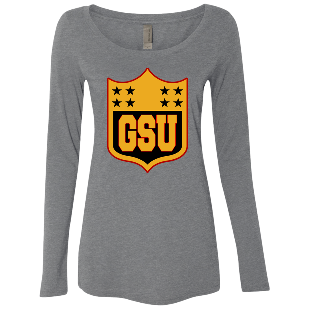 GSU Stars Ladies' Triblend LS Scoop