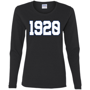 Greek Year 1920 White LS T-Shirt
