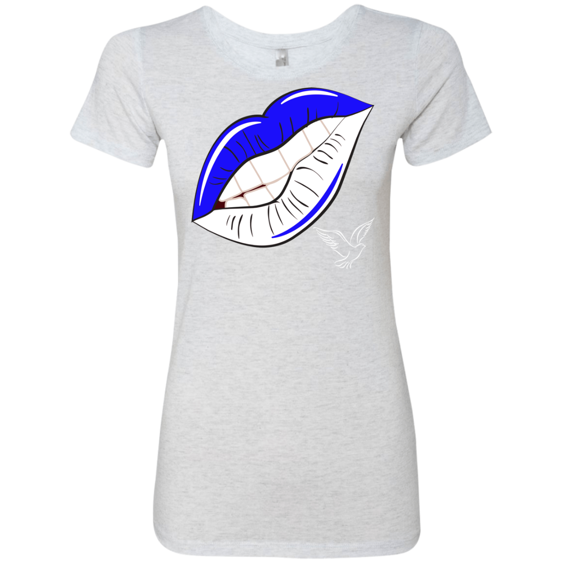 Zeta Lips Dove Triblend T-Shirt