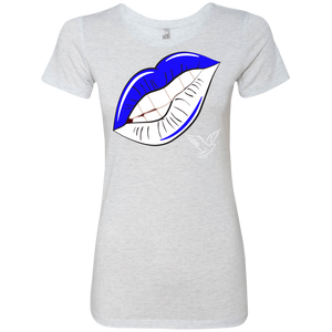 Zeta Lips Dove Triblend T-Shirt