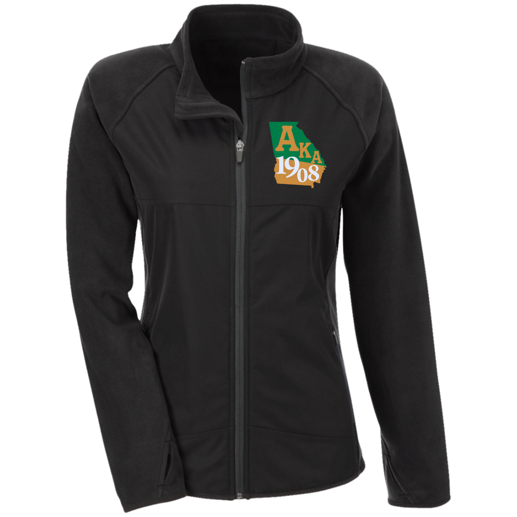 Team 365 Ladies' Microfleece with Front Polyester Overlay