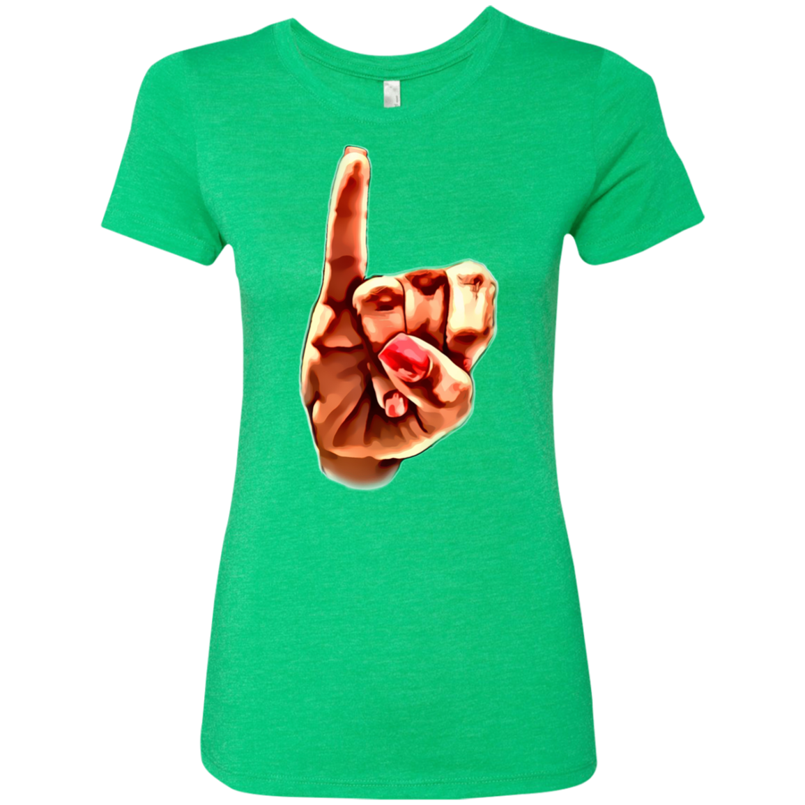 AKA Pinky Up Ladies' Triblend T-Shirt