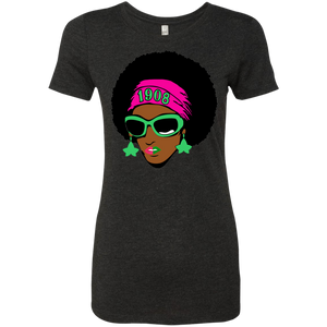 AKA AFRO Ladies' Triblend T-Shirt