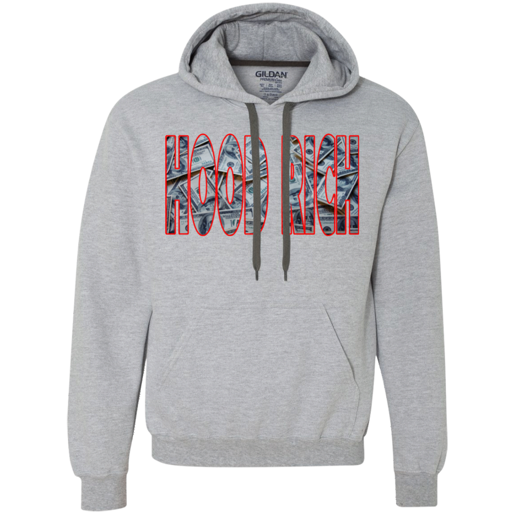 Hood Rich Heavyweight Pullover Fleece Sweatshirt