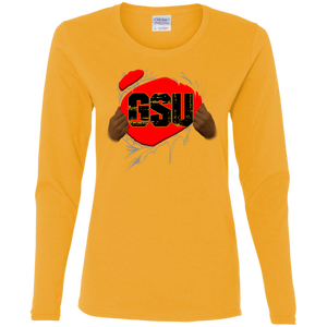 GSU Ripped LS T-Shirt