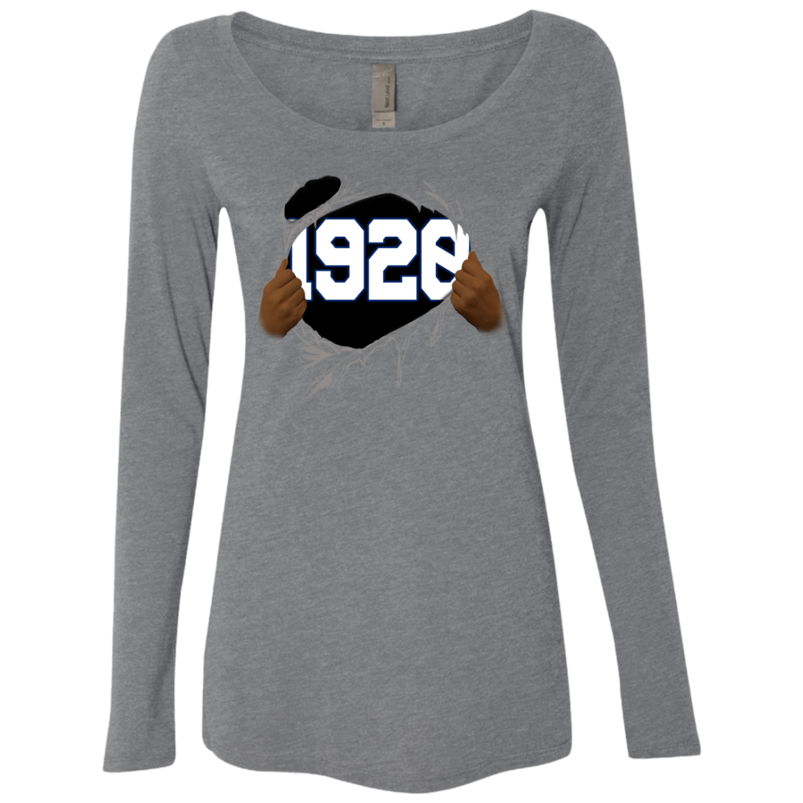 1920 Ripped Ladies' Triblend LS Scoop