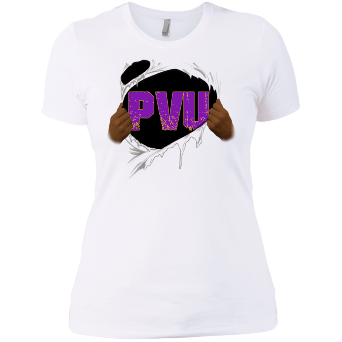 PVU Ripped Boyfriend T-Shirt ( Slim FIt)