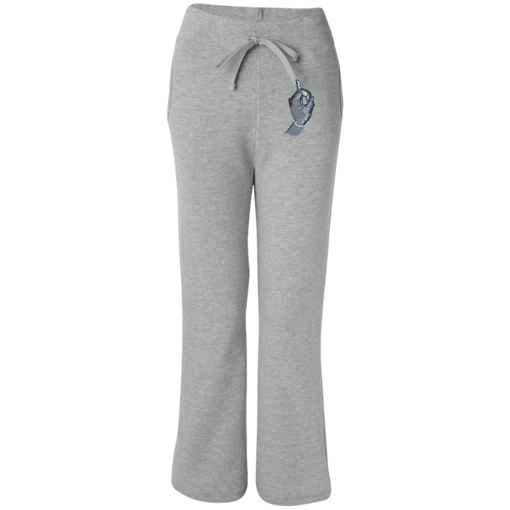 G184FL Gildan Women's Open Bottom Sweatpants with Pockets