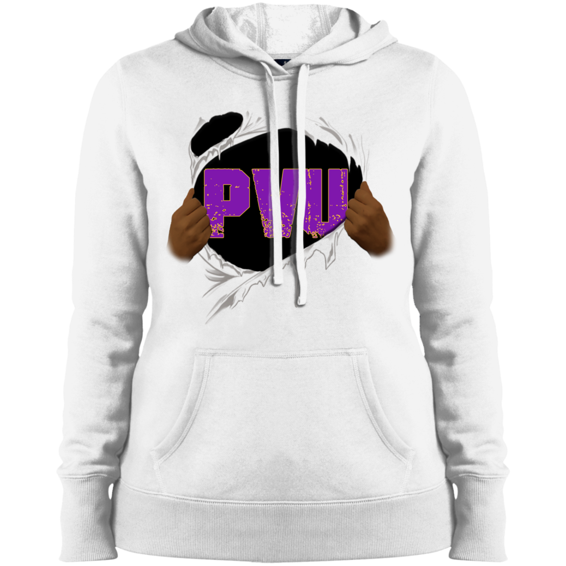 PVU Ripped Hooded Sweatshirt