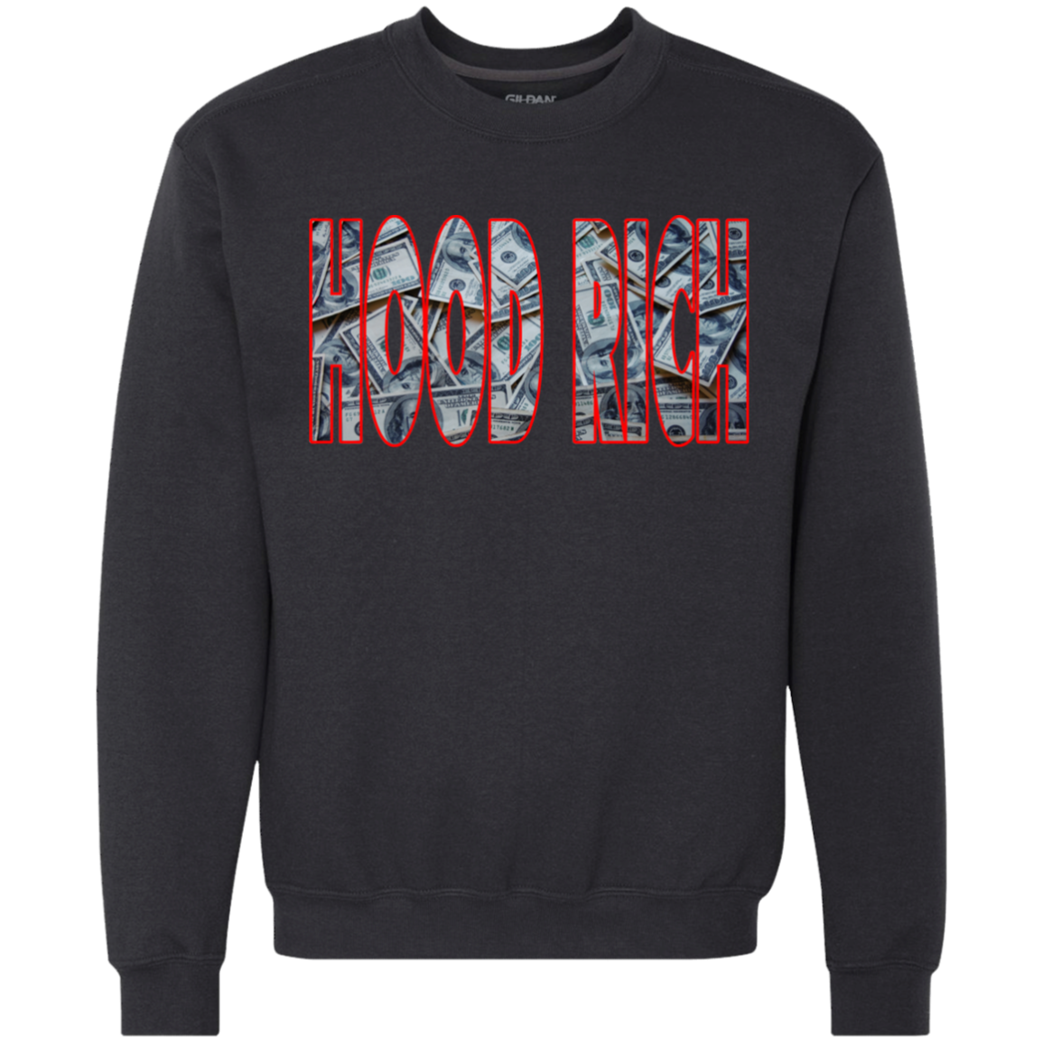 Hood Rich Heavyweight Crewneck Sweatshirt 9 oz.