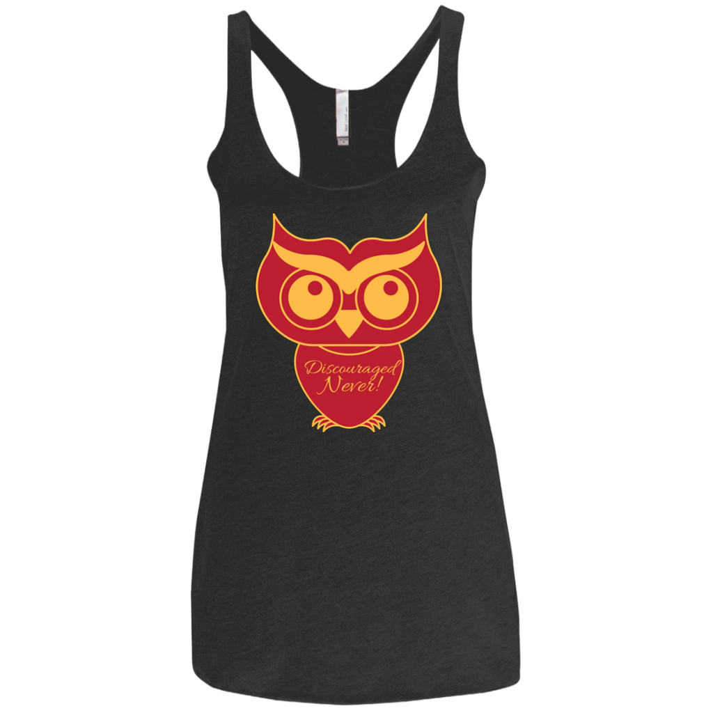 Owl Triblend Racerback Tank