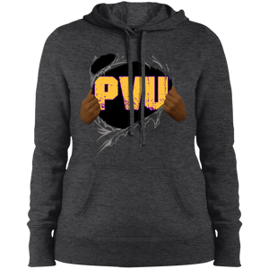 PVU Ripped Gold Pullover Hooded Sweatshirt