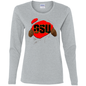 GSU Ripped LS T-Shirt