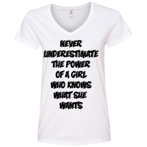 Girl Power V-Neck T-Shirt