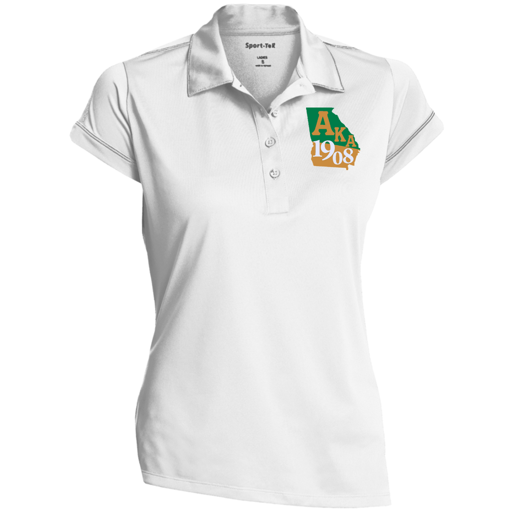 Ladies Contrast Stitch Performance Polo