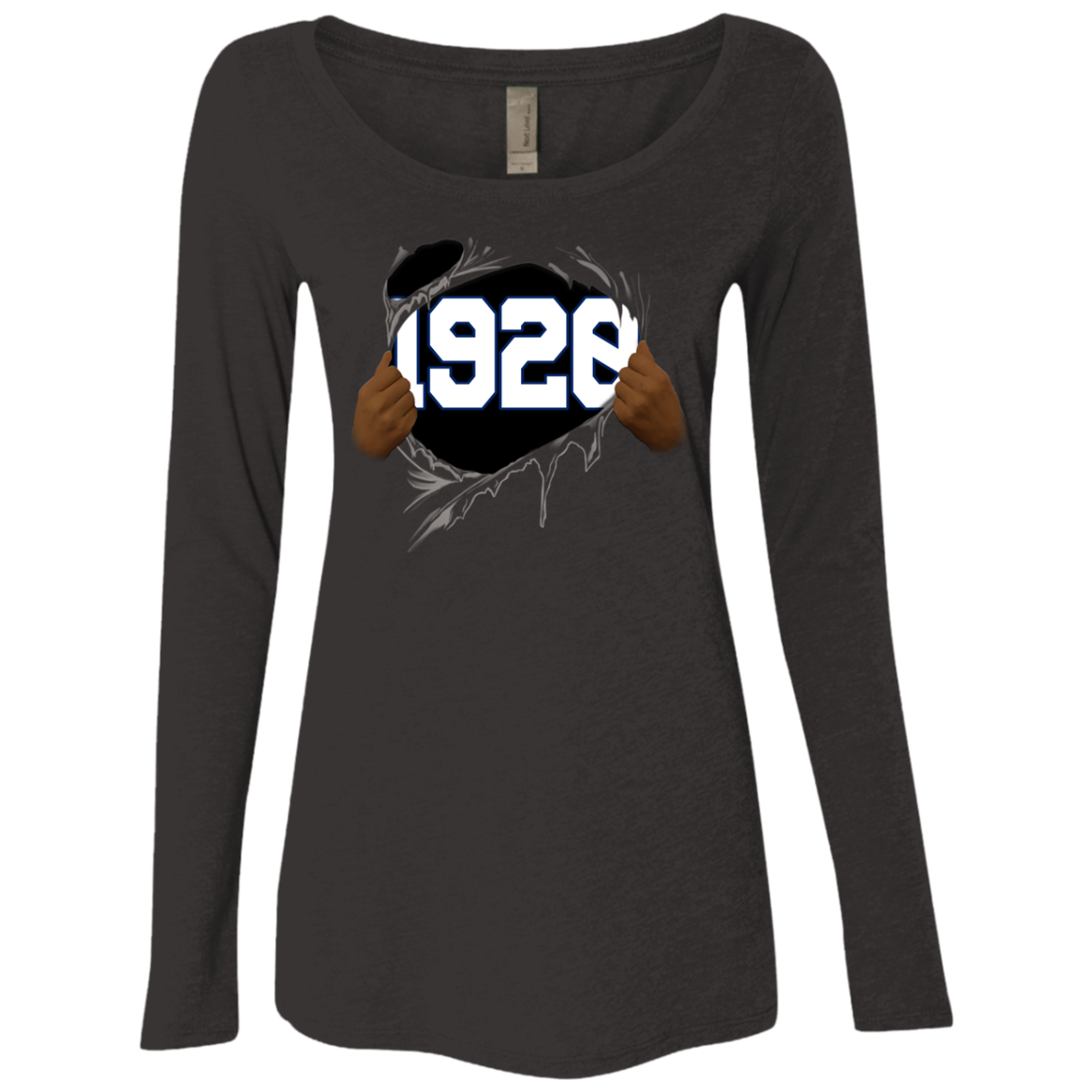 1920 Ripped Ladies' Triblend LS Scoop