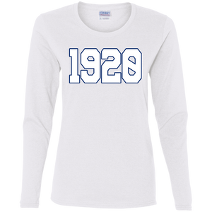 Greek Year 1920 White LS T-Shirt