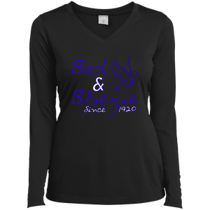 Ladies Long Sleeve Performance Vneck Tee