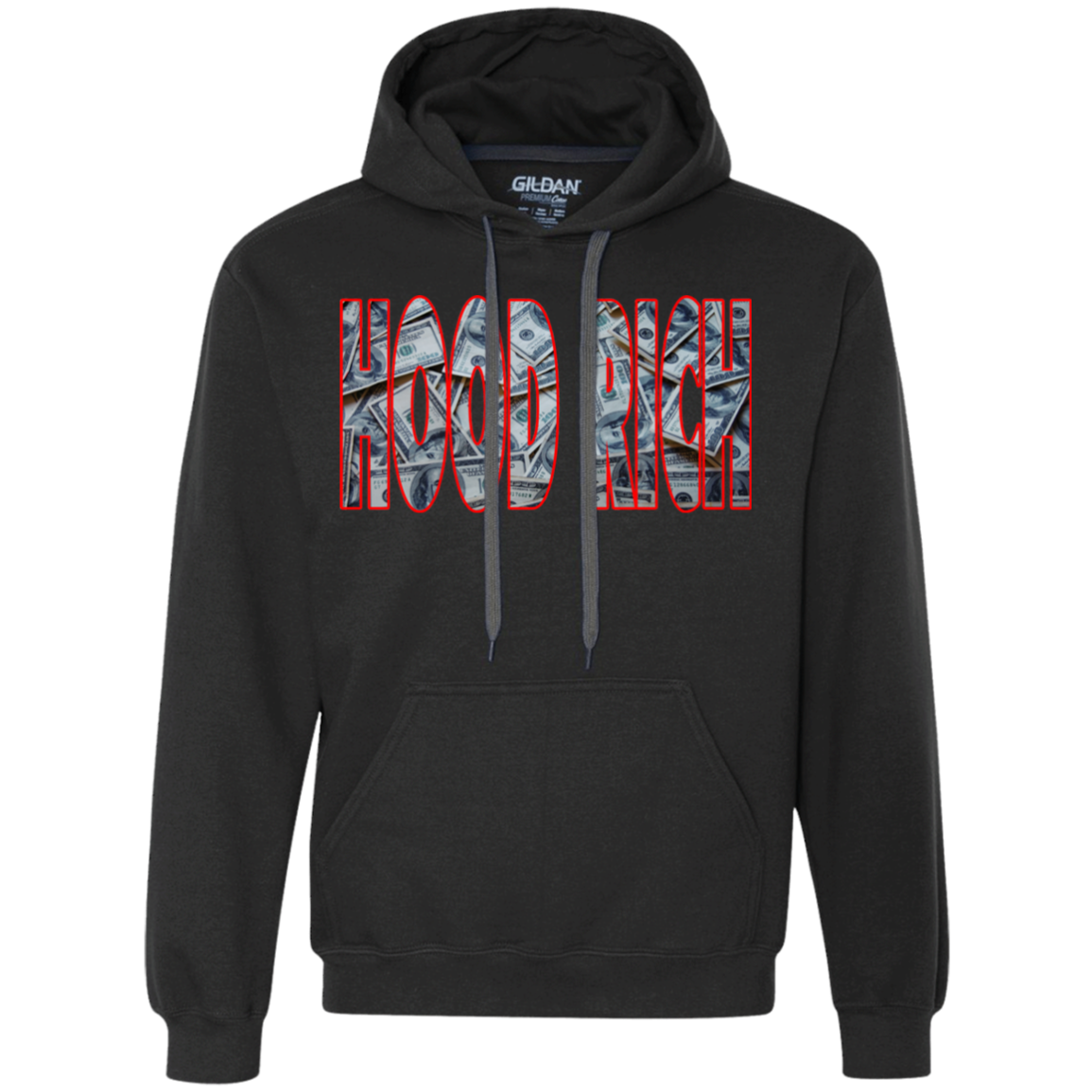 Hood Rich Heavyweight Pullover Fleece Sweatshirt
