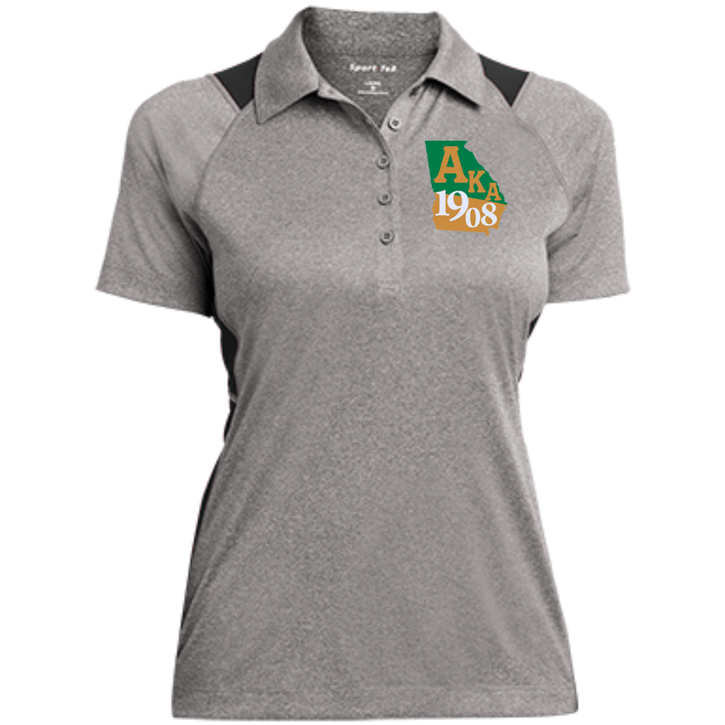 Ladies Heather Moisture Wicking Polo