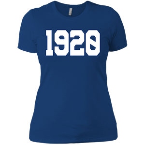 Greek Year 1920 White Boyfriend T-Shirt