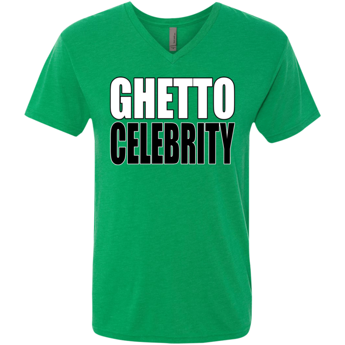 Ghetto Celebrity Men's Triblend V-Neck T-Shirt
