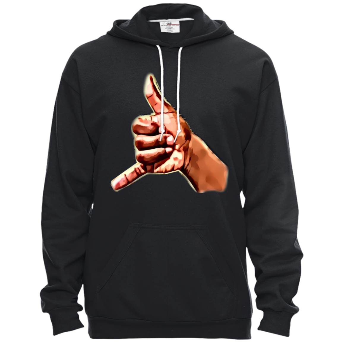 Art Hand Pullover Hooded Fleece