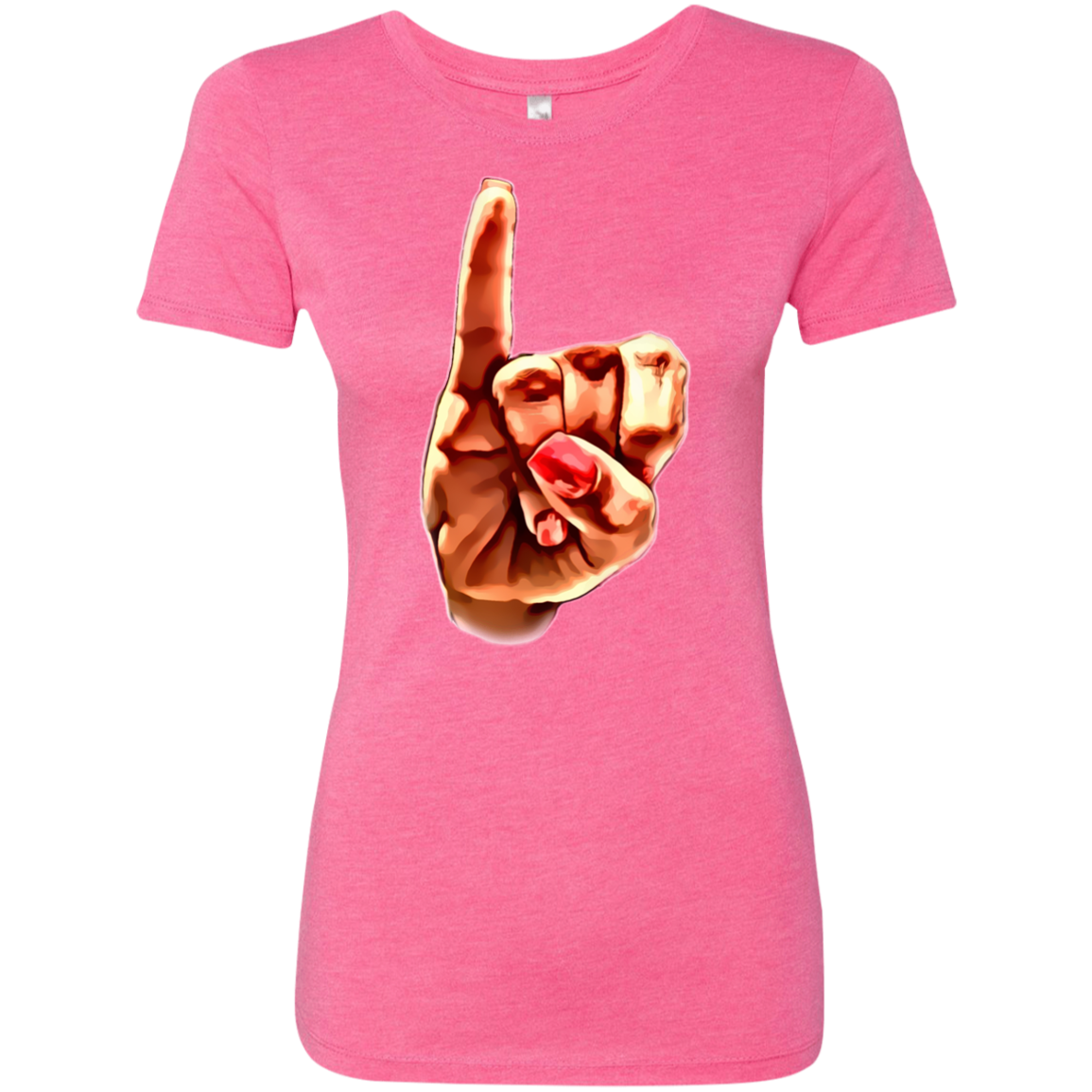 AKA Pinky Up Ladies' Triblend T-Shirt