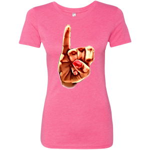 AKA Pinky Up Ladies' Triblend T-Shirt