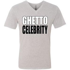 Ghetto Celebrity Men's Triblend V-Neck T-Shirt