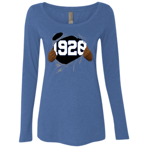 1920 Ripped Ladies' Triblend LS Scoop