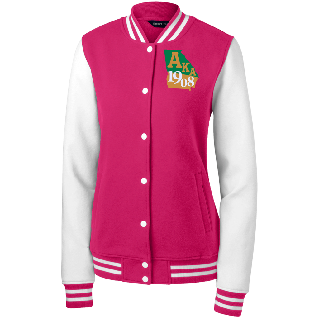 Women's Fleece Letterman Jacket