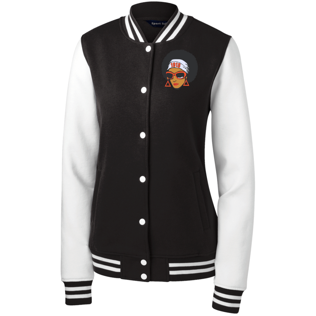 Women's Fleece Letterman Jacket