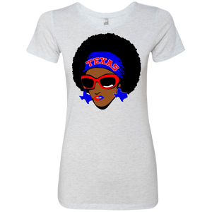 Texas Afro Slim Fit-Tri Blend Shirt