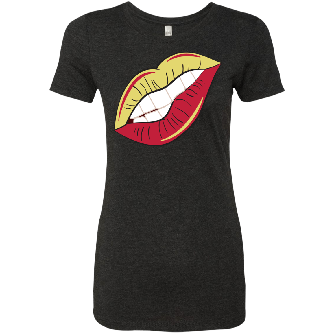 Chi Omega Lips Triblend T-Shirt