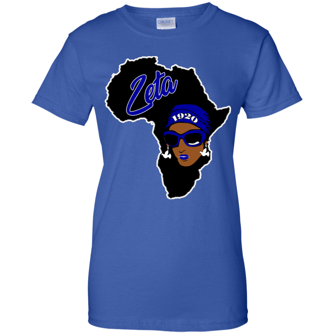 African Zeta Ladies' 100% Cotton T-Shirt