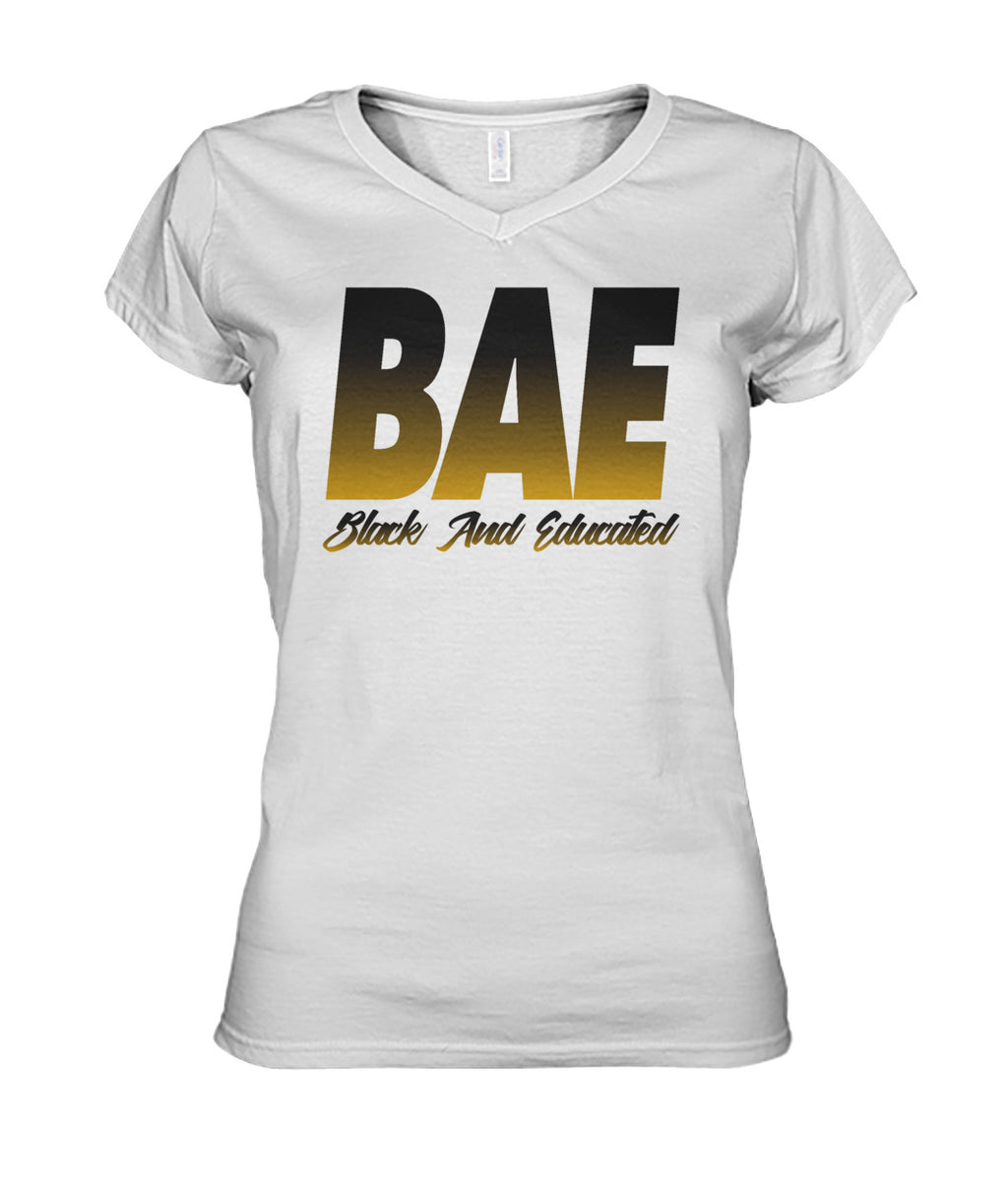 Black and Educated- Grambling Edition Women's V-Neck