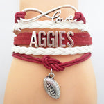 Infinity Love Aggies Football GameDay Bracelet